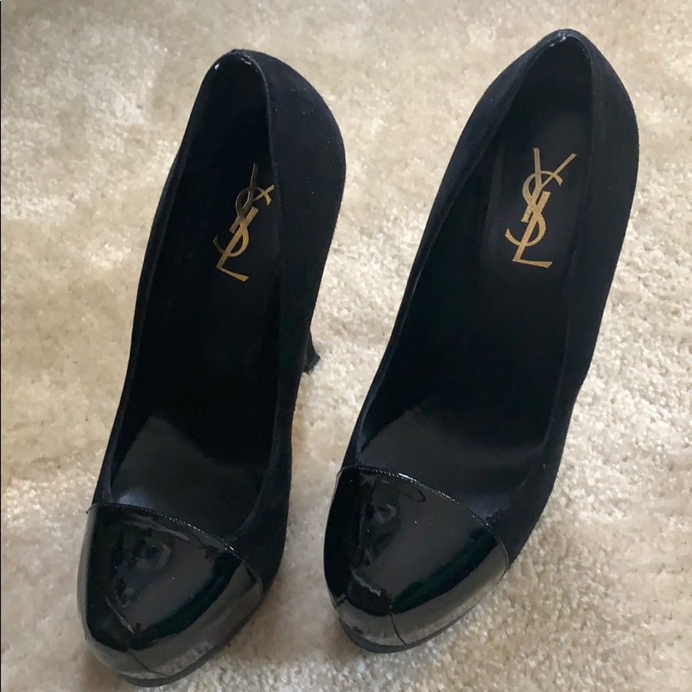 YSL black heels